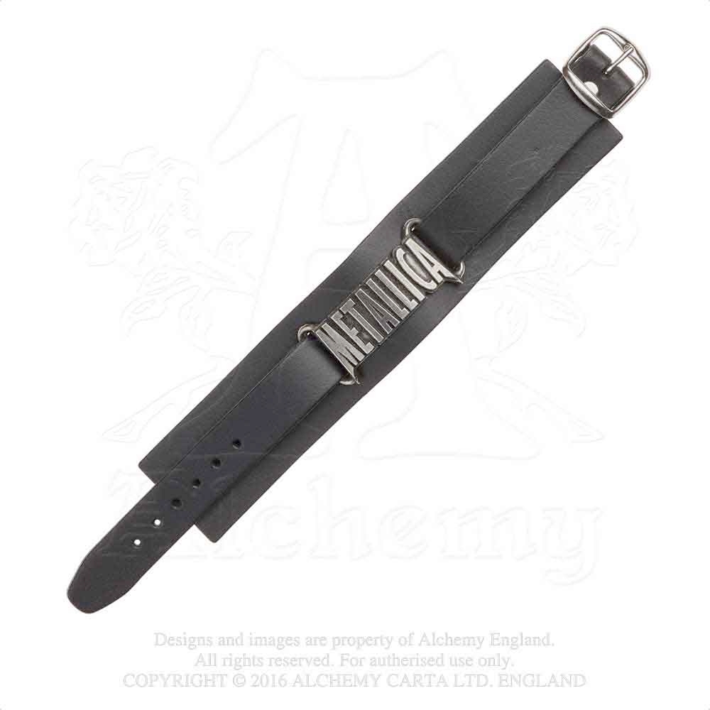 Alchemy Metallica - Logo Wrist strap - Silver coloured/Black